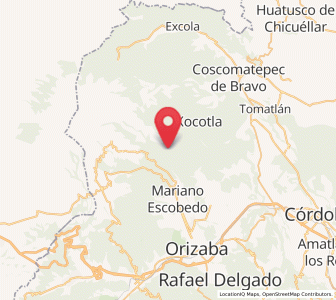 Map of Metlac Hernández (Metlac Primero), Veracruz