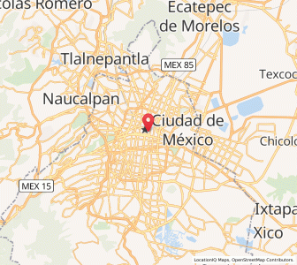 Map of Mexiko-Stadt, Mexico City