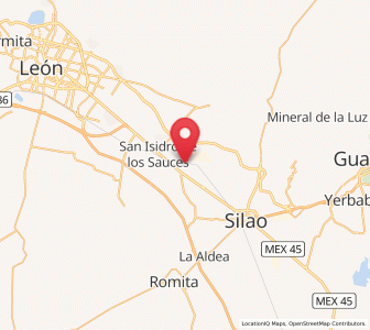 Map of Mezquite de Sotelo, Guanajuato