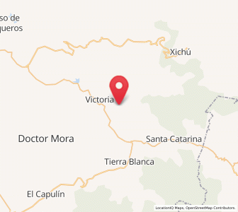 Map of Milpillas de Santiago, Guanajuato