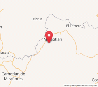 Map of Minatitlán, Colima