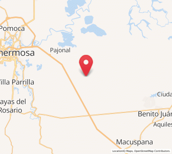 Map of Miraflores 3ra. Sección, Tabasco
