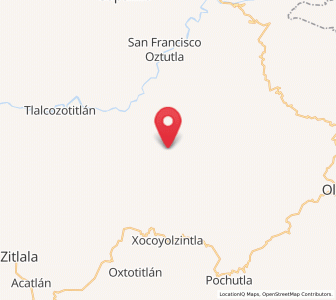 Map of Mitlancingo, Guerrero