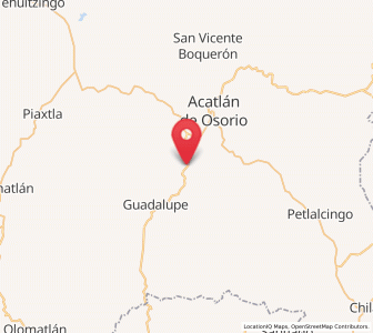 Map of Mixquitlixco, Puebla