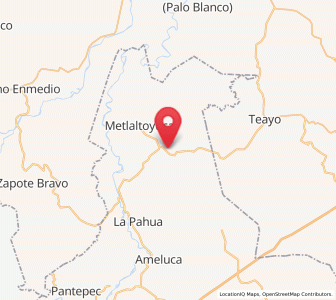 Map of Moctezuma, Puebla