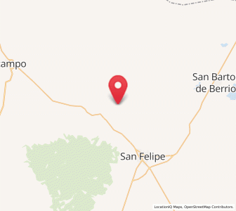 Map of Molino de San José, Guanajuato