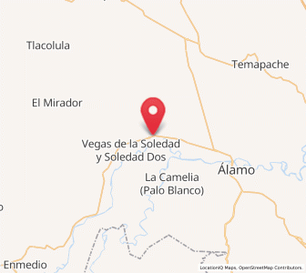 Map of Monte Chiquito, Veracruz