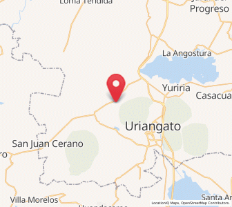 Map of Monte de los Juárez, Guanajuato