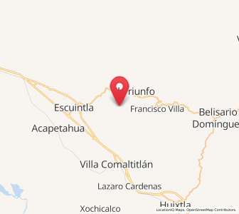 Map of Monte Flor Arriba, Chiapas