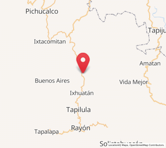 Map of Monte Horeb, Chiapas