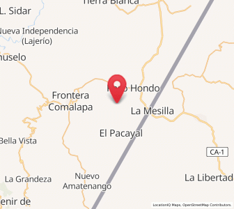 Map of Monte Redondo, Chiapas