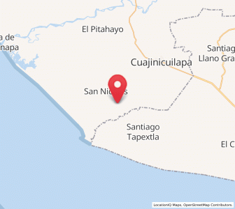 Map of Montecillos, Guerrero