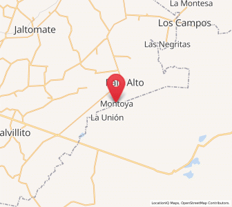 Map of Montoya, Aguascalientes