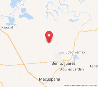 Map of Morelos, Tabasco