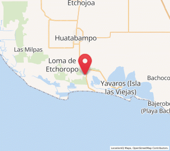 Map of Moroncarit, Sonora
