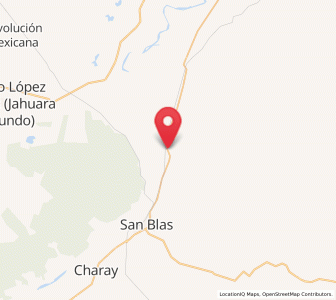 Map of Mulanjey (Estación Vega), Sinaloa