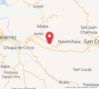 Map of Multajo, Chiapas
