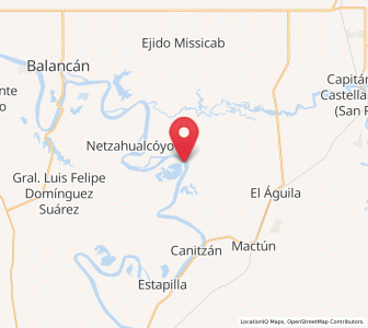 Map of Multé, Tabasco