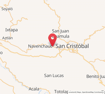 Map of Nachig, Chiapas