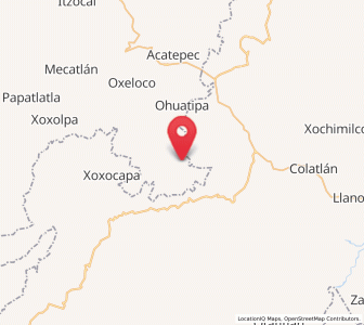 Map of Nanayatla, Hidalgo