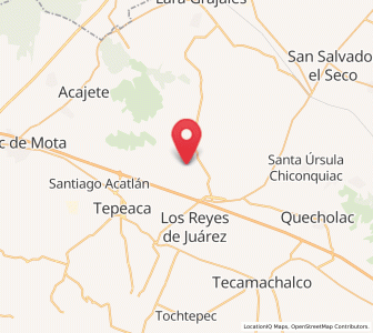 Map of Nicolás Bravo, Puebla