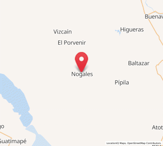 Map of Nogales, Durango