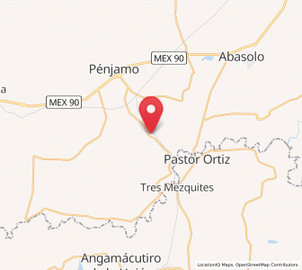 Map of Noria de Barajas, Guanajuato