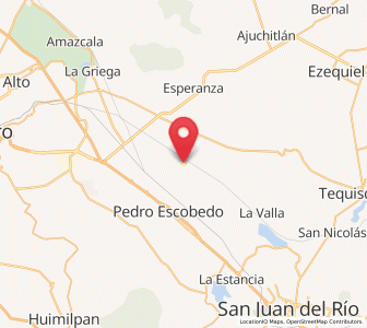 Map of Noria Nueva, Querétaro
