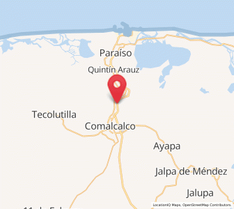 Map of Norte 1ra. Sección (San Julián), Tabasco