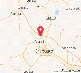 Map of Nueva Colonia Copalillo (El Atorón), Guanajuato