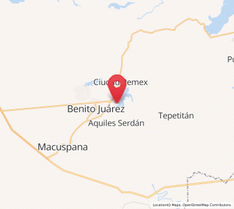 Map of Nueva División del Bayo (Guatemala), Tabasco