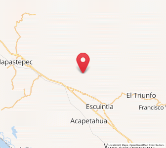 Map of Nueva Libertad, Chiapas