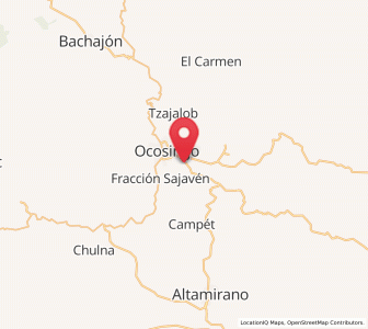 Map of Nuevo Paraíso, Chiapas