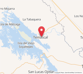 Map of Nuevo Paso Nacional, Oaxaca
