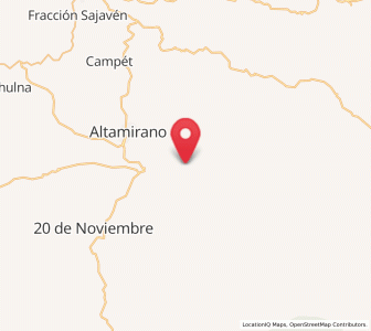 Map of Nuevo San Carlos, Chiapas