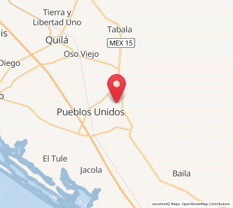 Map of Obispo, Sinaloa