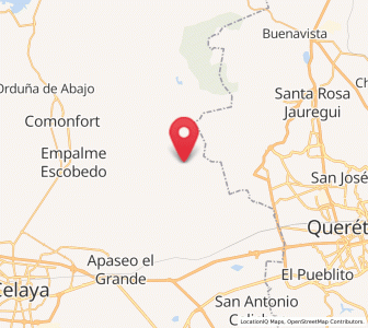 Map of Obraje de Ixtla, Guanajuato