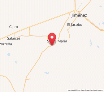 Map of Octaviano López, Chihuahua