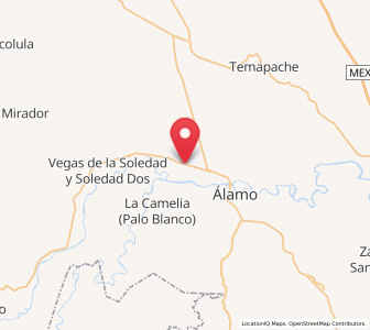 Map of Ojital Ciruelo, Veracruz