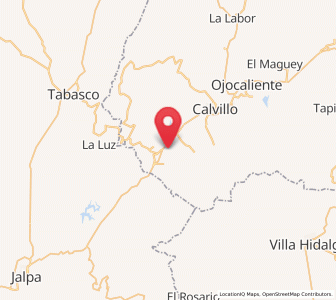 Map of Ojo de Agua, Aguascalientes