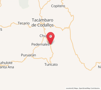 Map of Ojo de Agua de Chupio, Michoacán