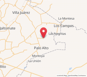 Map of Ojo de Agua de Crucitas, Aguascalientes