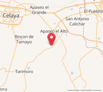 Map of Ojo de Agua de la Trinidad, Guanajuato