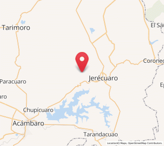 Map of Ojo de Agua de Mendoza, Guanajuato