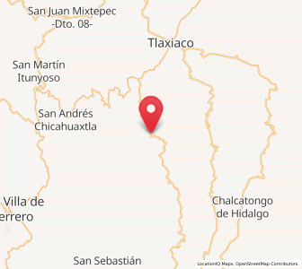Map of Ojo de Agua, Oaxaca