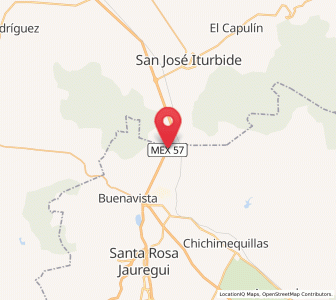 Map of Ojo de Agua, Querétaro