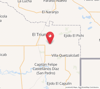 Map of Ojo de Agua, Tabasco