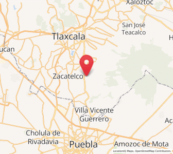 Map of Olextla de Juárez, Tlaxcala