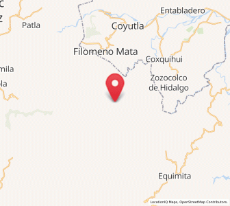 Map of Olintla, Puebla