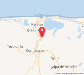 Map of Oriente 2da. Sección (Palma Huaca), Tabasco
